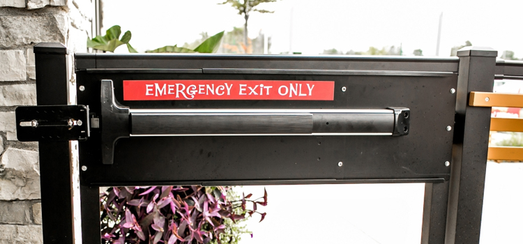 emergency push bar installation in South Lake Tahoe